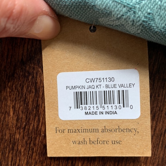 NWT Tassel Pumpkin and Ivy Print Kitchen Towel - Picture 7 of 14